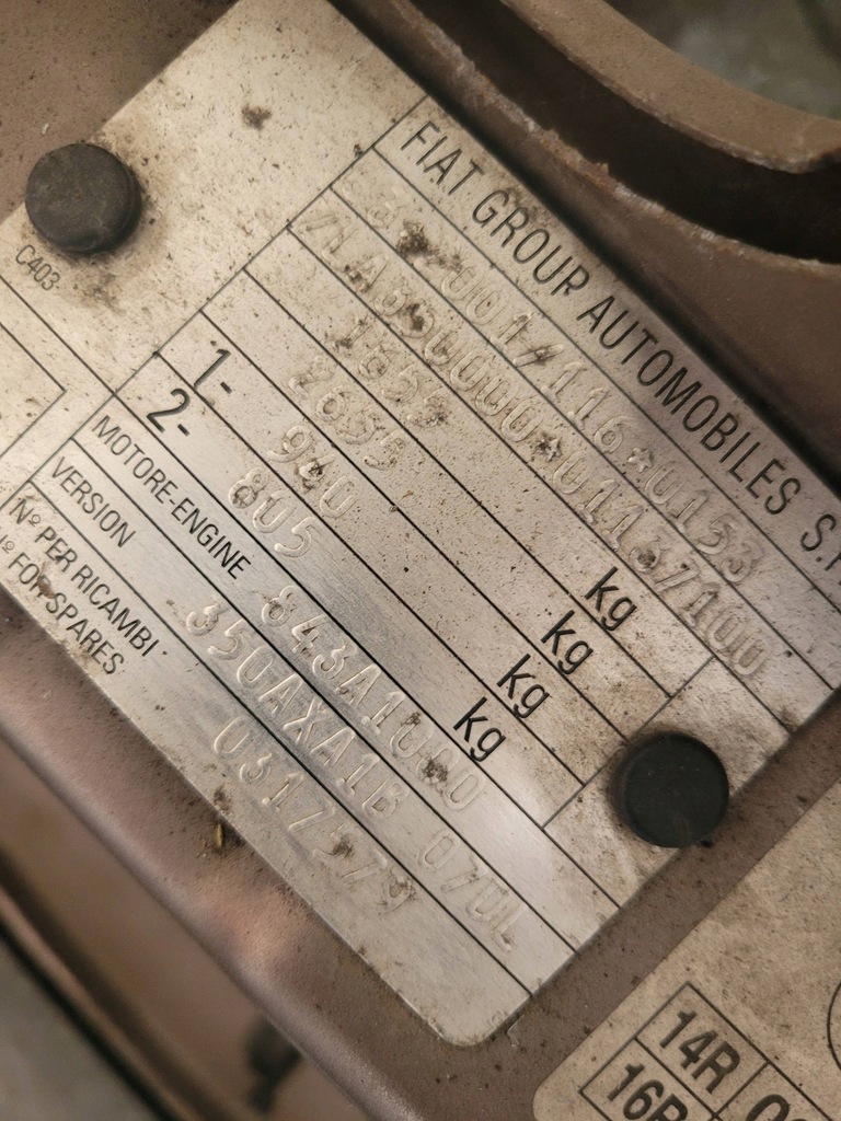 фото №6, Fiat idea stilo lancia musa 1.4 16v двигатель 843a1000