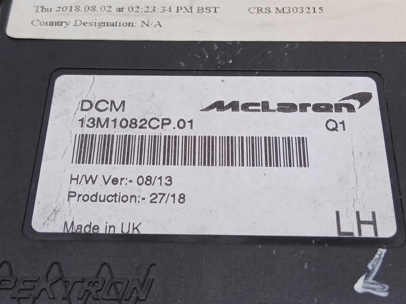 фото №6, Mclaren 570s spider модуль электронный 13m1082cp ecu дверь