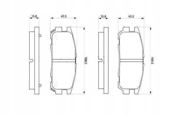 фото №2, Bosch 986 424 367 набор тормозных колодок тормозных, тормоза дисковые