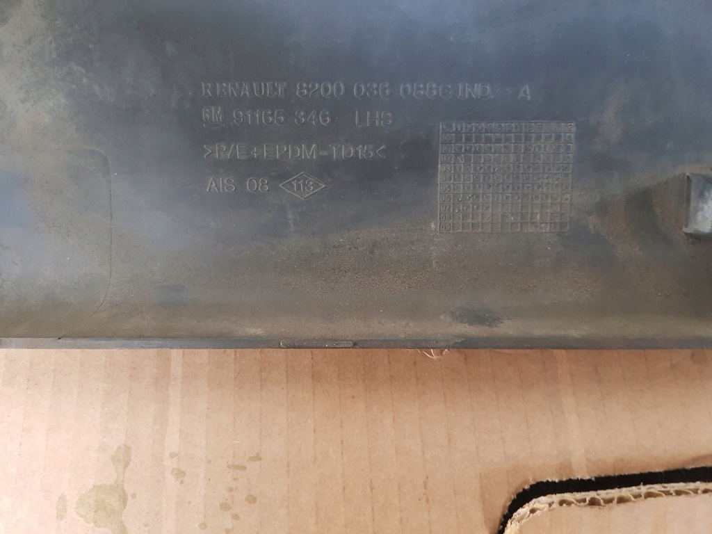 фото №2, Молдинг ліва двері передніх trafic vivaro primastar 2001-2014