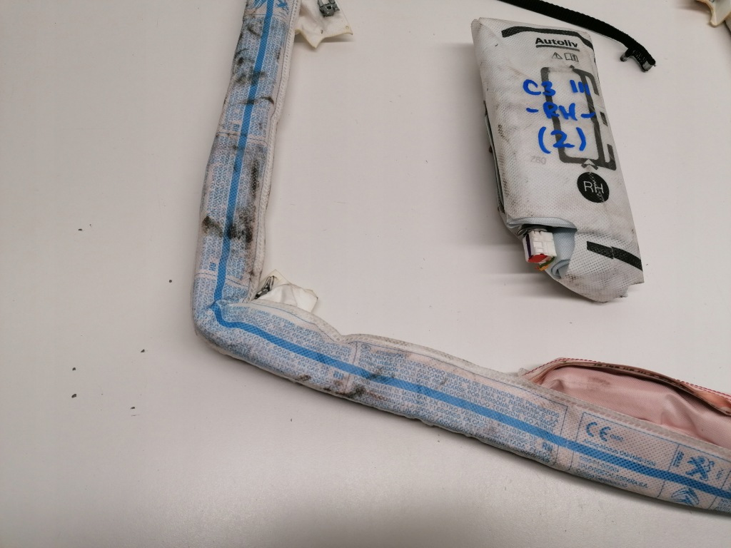 фото №5, Citroen c3 iii шторка безопасности правая подушка сиденье подушка безопасности оригинал 2016-