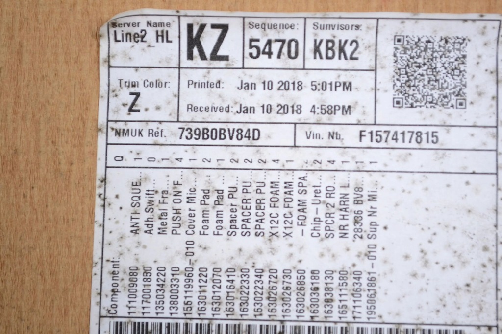 фото №6, Nissan juke i f15 2018 потолок