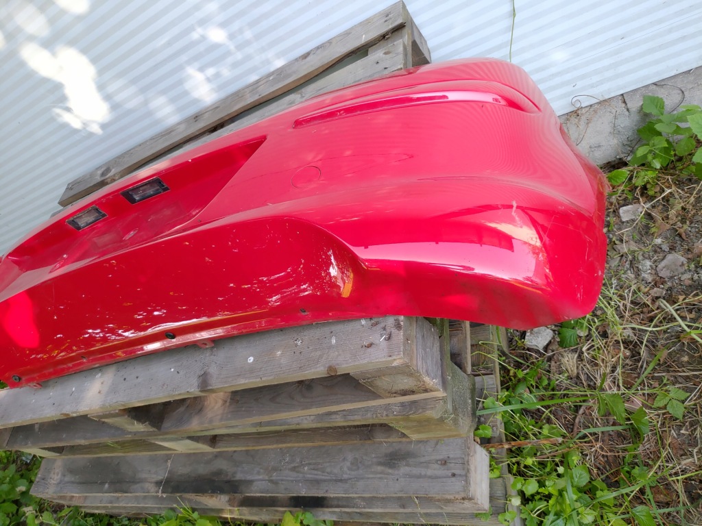 Бампер задний  задний opel corsa d рестайлинг  opc line 3 дверь 2011-2014 красный Оригинал