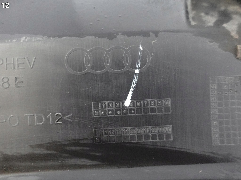 фото №13, Audi q3 ii f3 83a s-line 19- спойлер диффузор w бампер задняя чёрный сатиновая