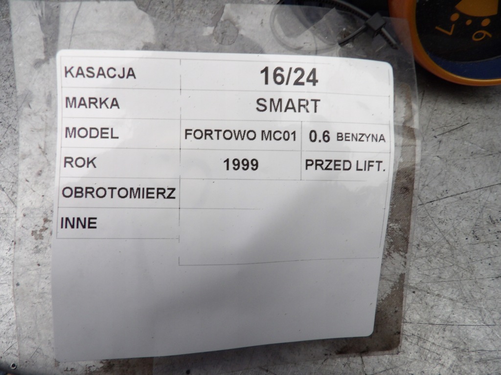фото №4, Smart fortwo obrotomierz 0,6b