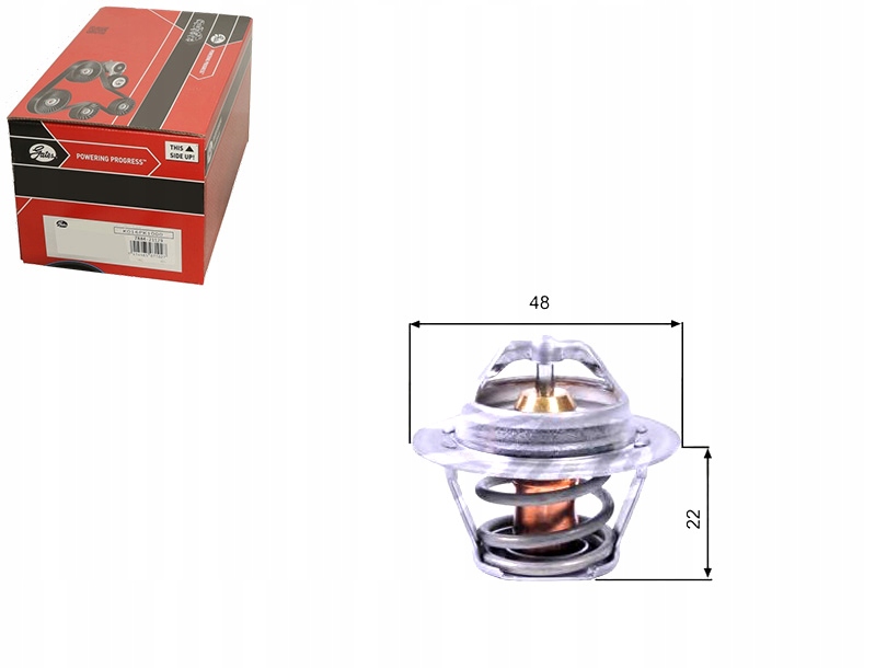 фото №1, Gates th00391g1 термостат, рідина охолоджуючий