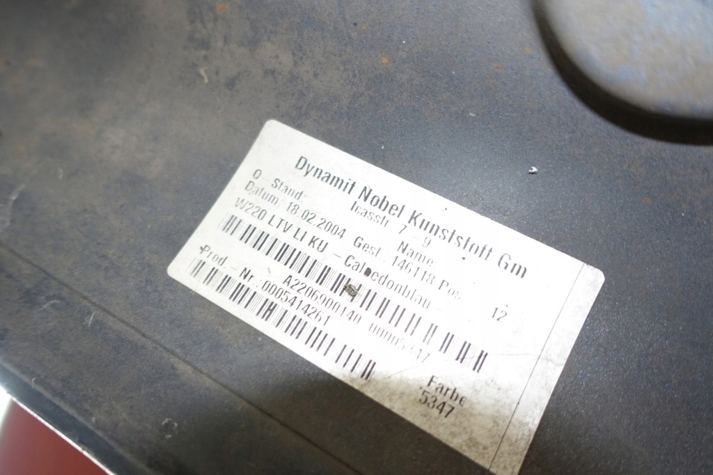 фото №5, Mercedes w220 накладки пороговые пороги молдинг левая s-klasa 2206900140 347