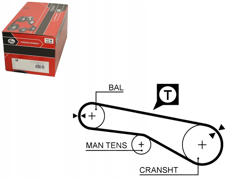 фото №1, Gates ремінь розподільного валу chrysler sebring kabriolet 2.