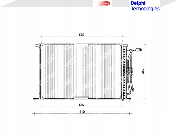 фото №2, Delphi tsp0225026 конденсатор, кондиціонер