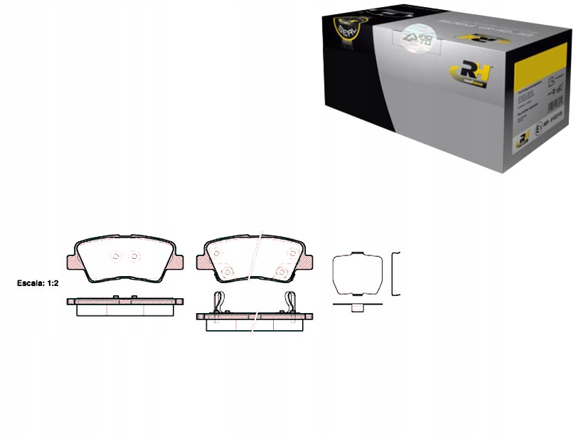 фото №1, Roadhouse 21362.02 набір гальмівних колодок гальмівних, гальма дискові