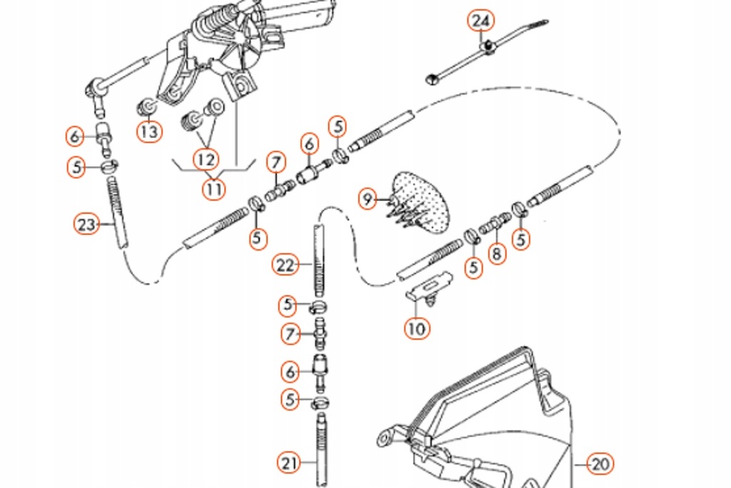 фото №6, Audi a6 avant c6 втулка важеля двірники задній nowa оригінальна 8p4