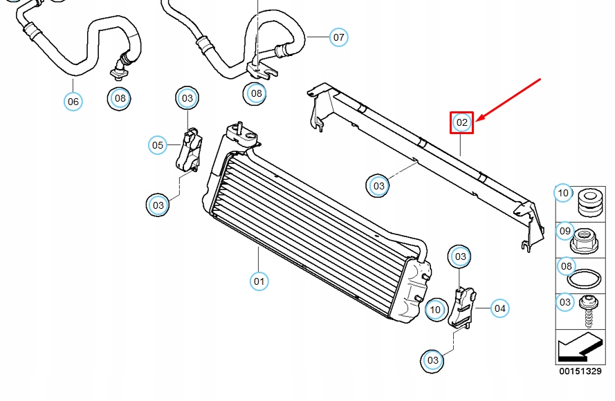 Bmw m5 e60 радиатор масла канал воздуха 17212282824 2282824 оригинальный с Разборки