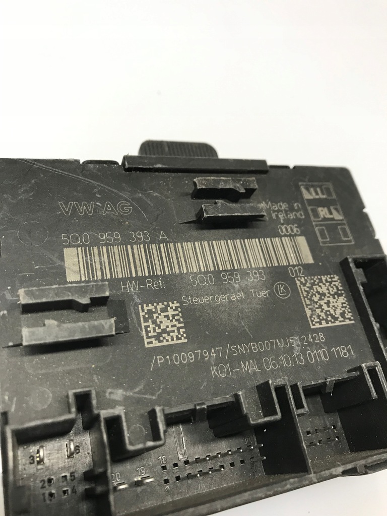 фото №3, Модуль блок керування двері 5q0959393a