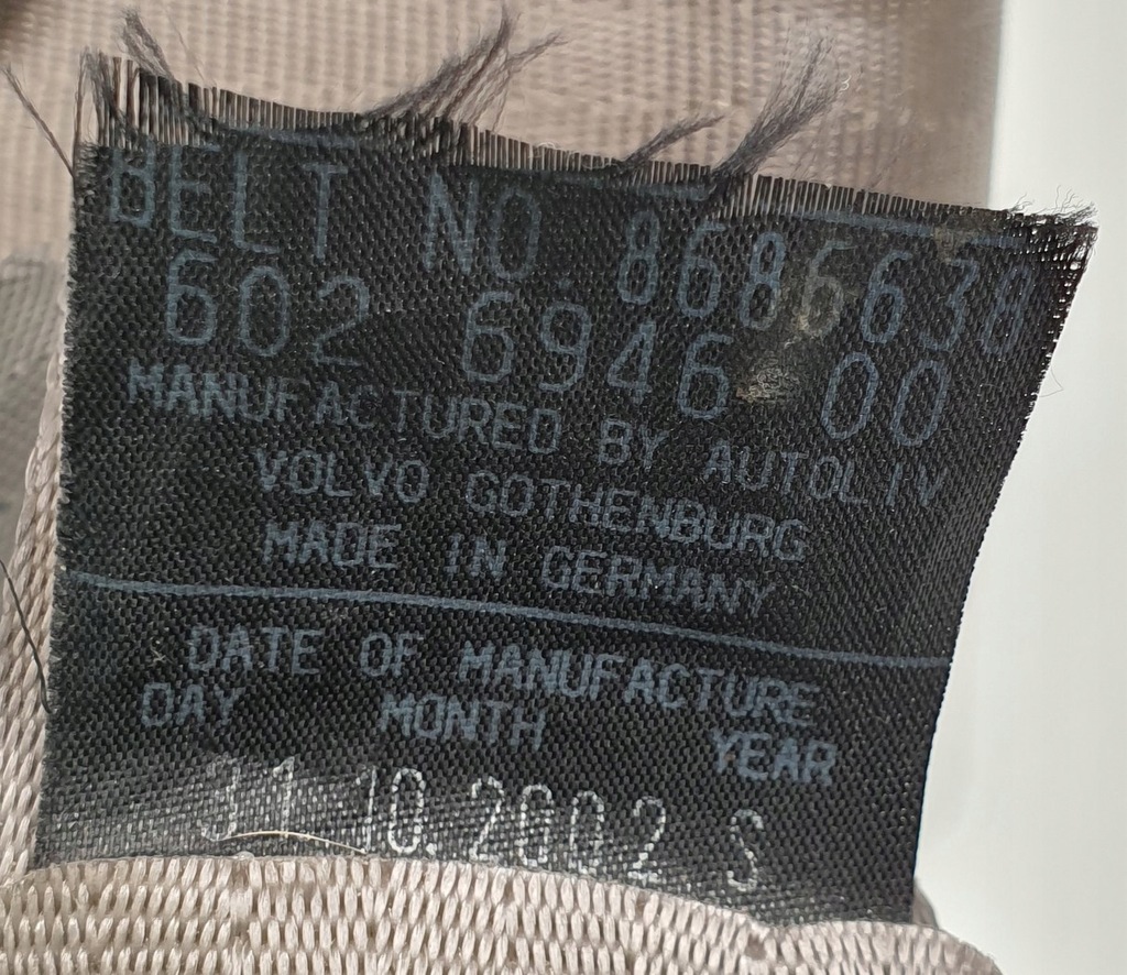 фото №3, Pas натяжитель левый задняя ii ряд volvo xc90 i 8686638