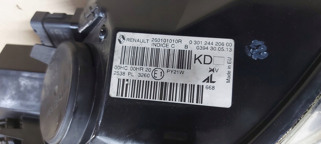 фото №12, Лампа перед правая renault megane iii megane iii