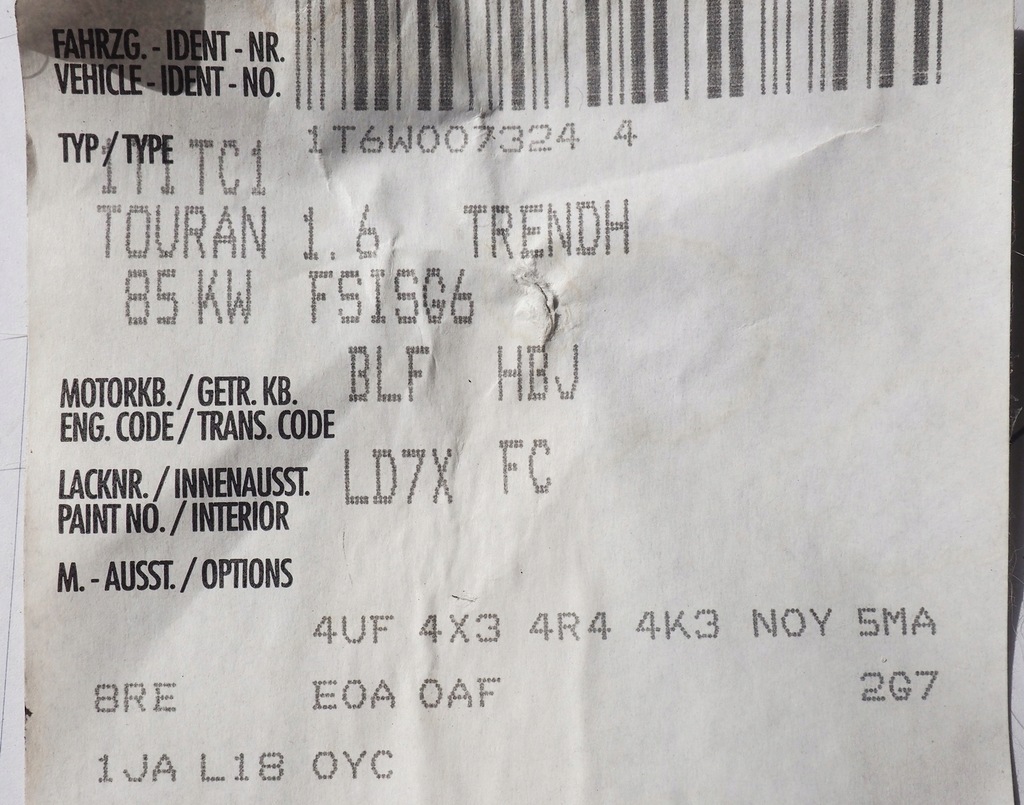 фото №8, Vw touran i моторчик двірники задня задній скло кришки