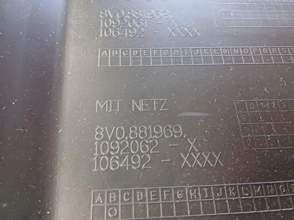 фото №9, Защита задняя сиденье audi a3 8v 8v0881969