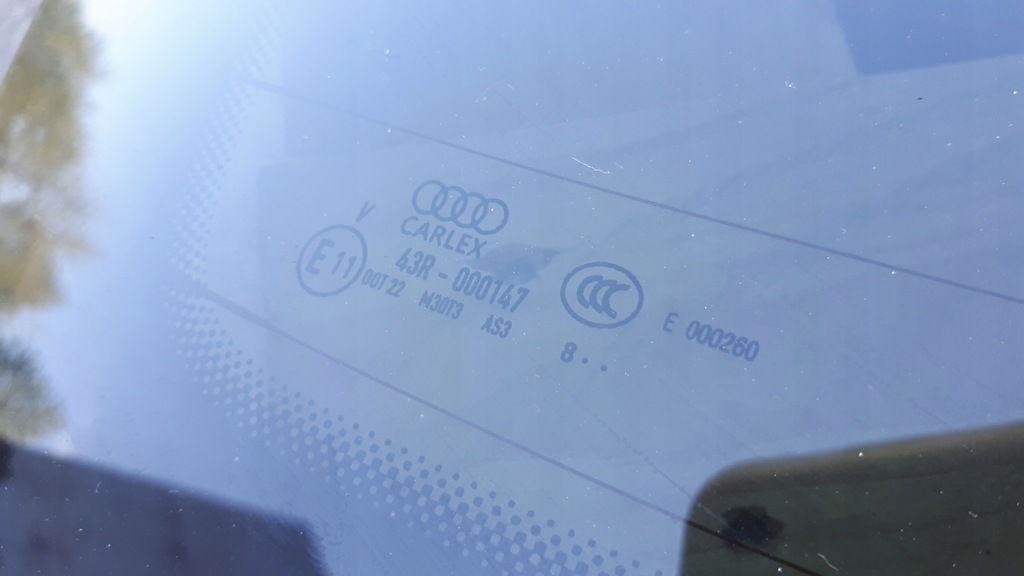 фото №7, A4 b9 8w s4 стекло кузовная задняя sedan as3 18r