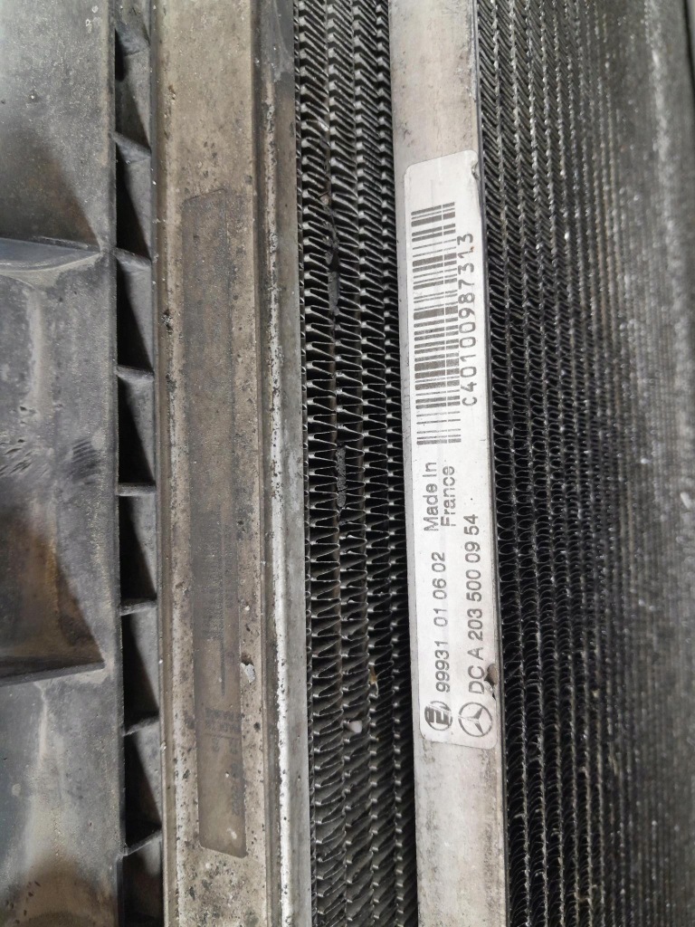 фото №5, Mercedes c w203 1.8 k комплект радіатор вентилятор