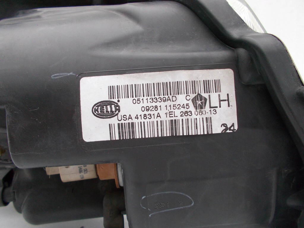 фото №9, Фара лампа перед chrysler grand voyager town country левый ксенон