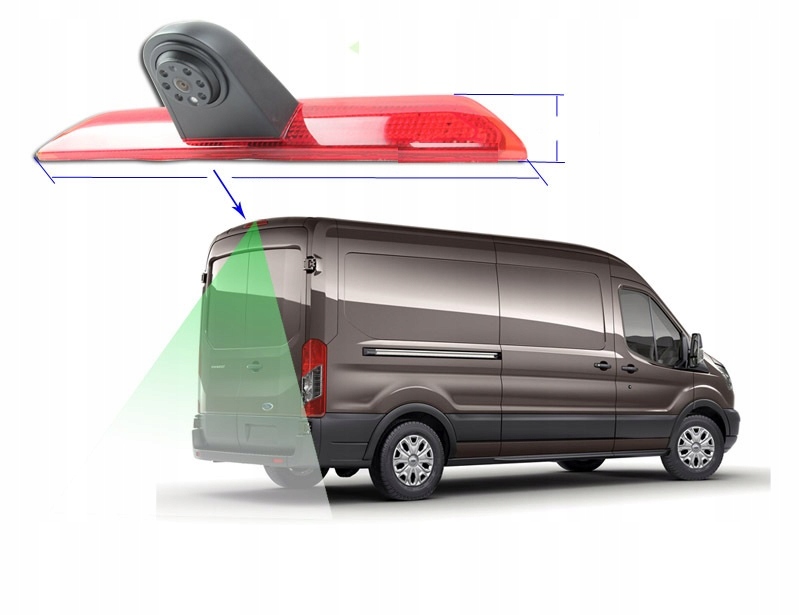 фото №1, Камера заднего вида ford transit kompletny sys ccd sony