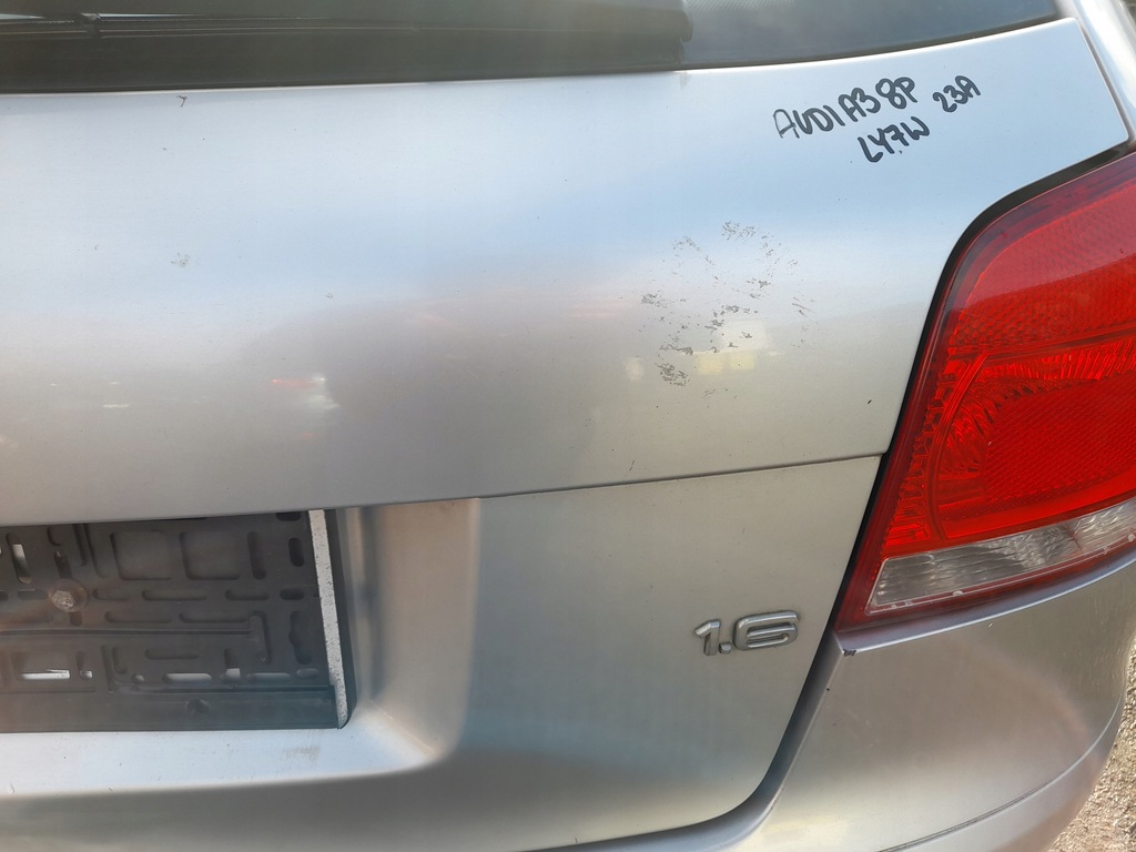 фото №11, Audi a3 8p кришка багажника багажника задня задня ly7w