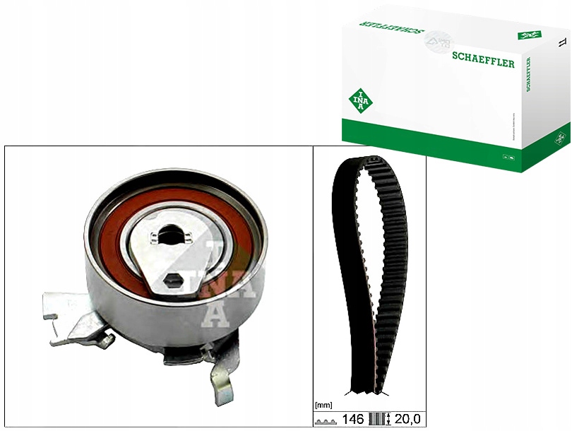 фото №1, Комплект - набір ремінь розподільного валу ina 1606385 160635