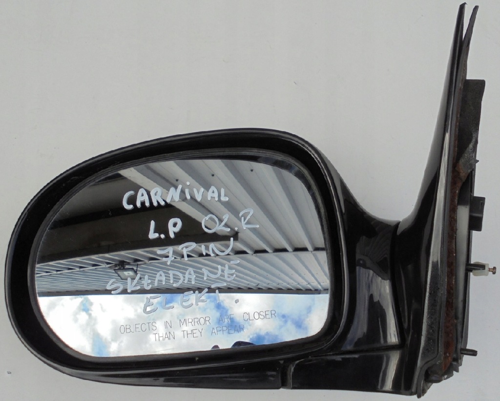 фото №1, Kia carnival i lift 02 r зеркало левая перед электрический складной 7 pin