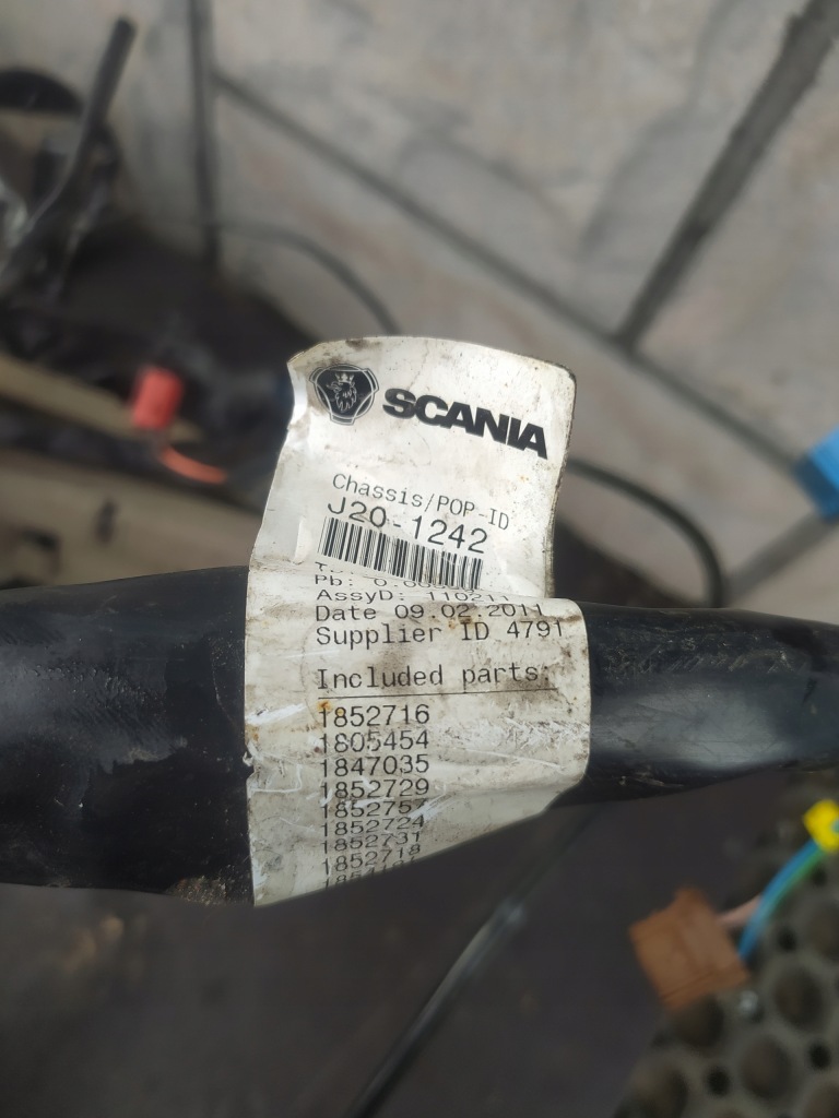 фото №3, Scania r джгут електропроводка кабіна панель приладів верхній 1800912