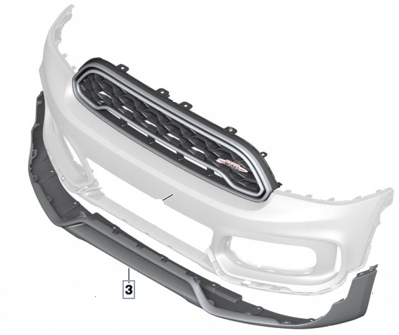 фото №1, Спойлер передний нижний jcw pdc mini countrymanf60oe