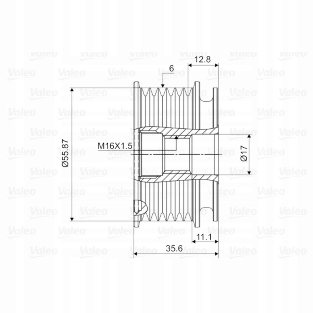 Зчеплення генератора audi a3, a4, a6 також seat - номер 06b903119b Зі Шроту