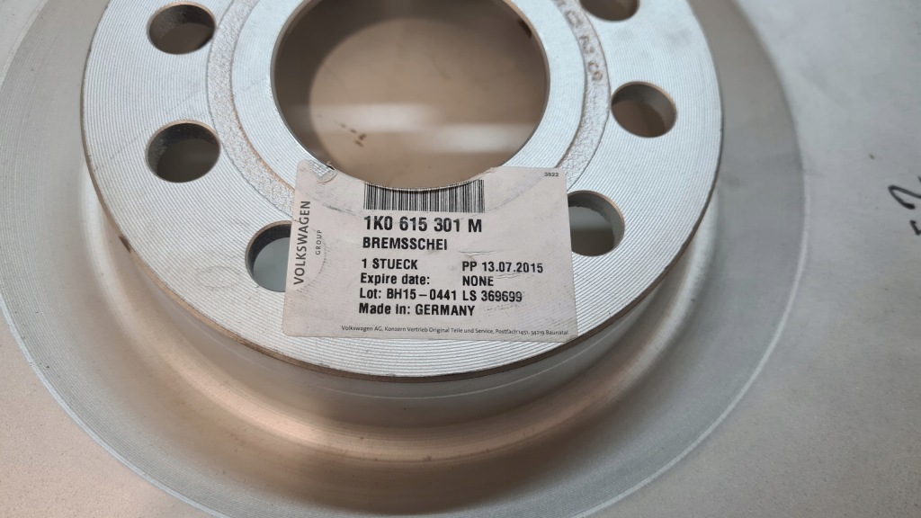 фото №2, Тормозные диски 345mm vw golf v r32 vi r20 r36 audi s3 оригинальный номер