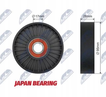 фото №3, Nty ролик ремінь kia carnival 2.5 v6 99-06