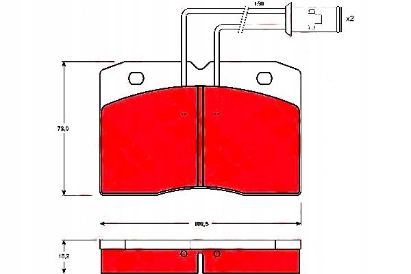 фото №2, Тормозные колодки тормозные iveco daily i daily ii alfa romeo