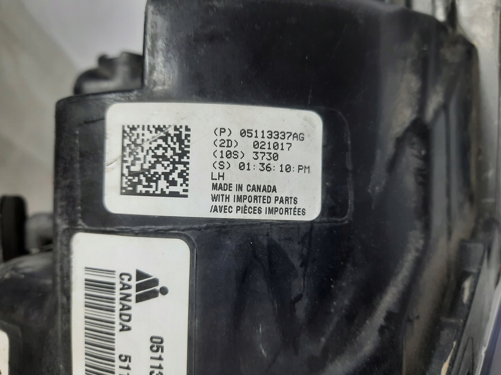 фото №13, Dodge grand caravan 10- лампа лівий перед 05113337ag usa