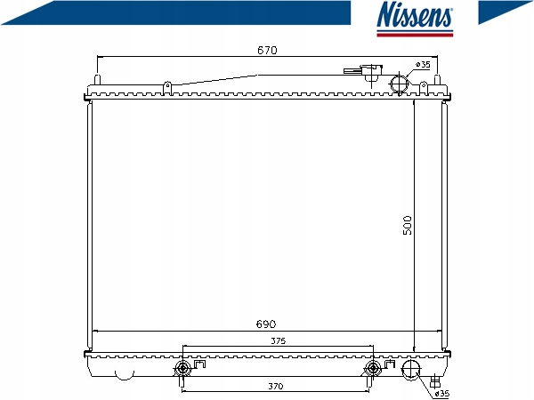 фото №2, Nissens 62916 радиатор, система охлаждение двигателя