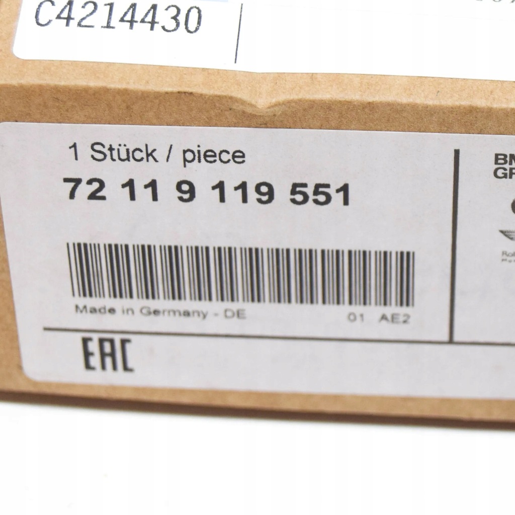 фото №8, Bmw 6 e64 передняя левая пряжка поперечина с натяжитель 72119119551оригинальная