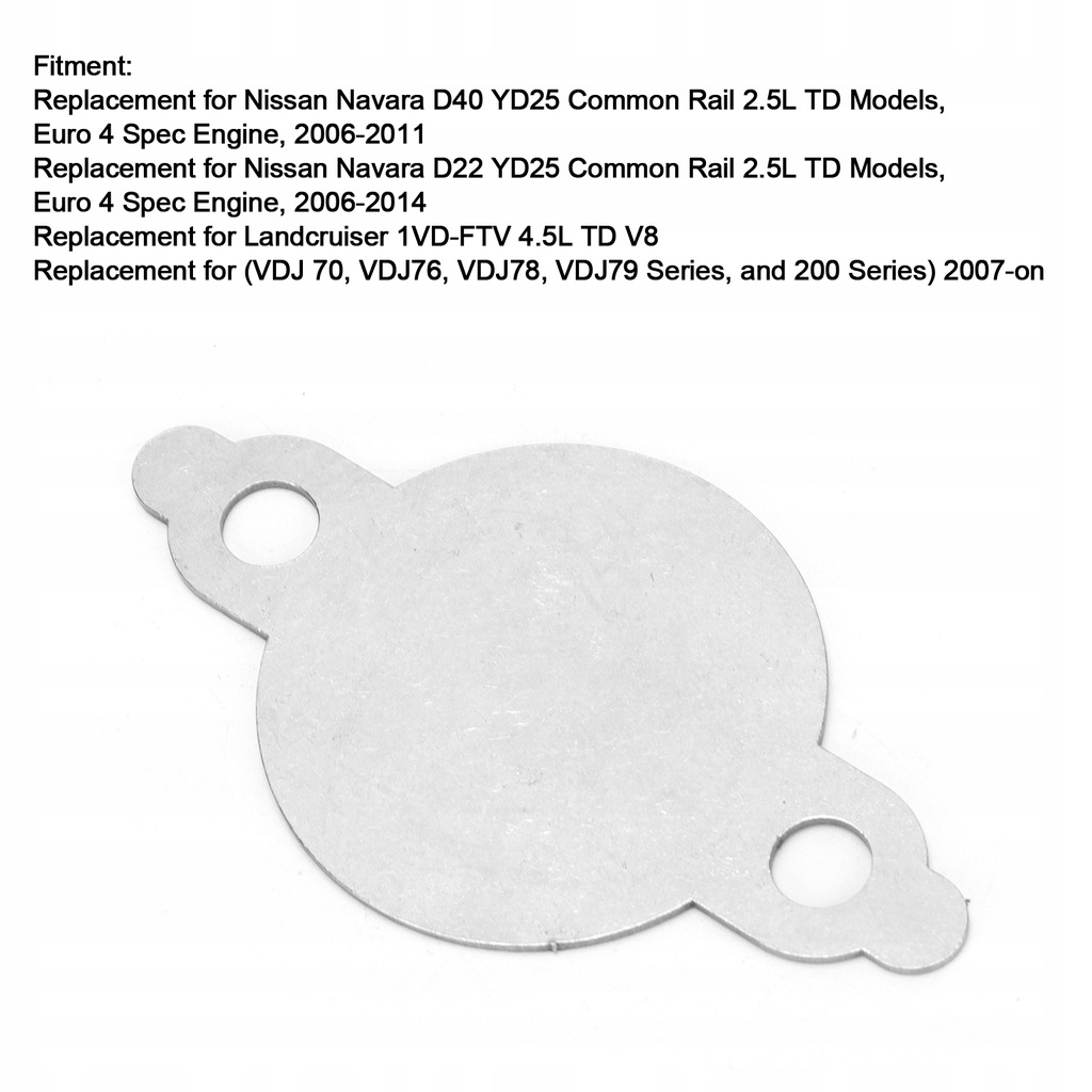 фото №14, Заглушка egr ze нержавеющая сталь нержавеющей do nissan