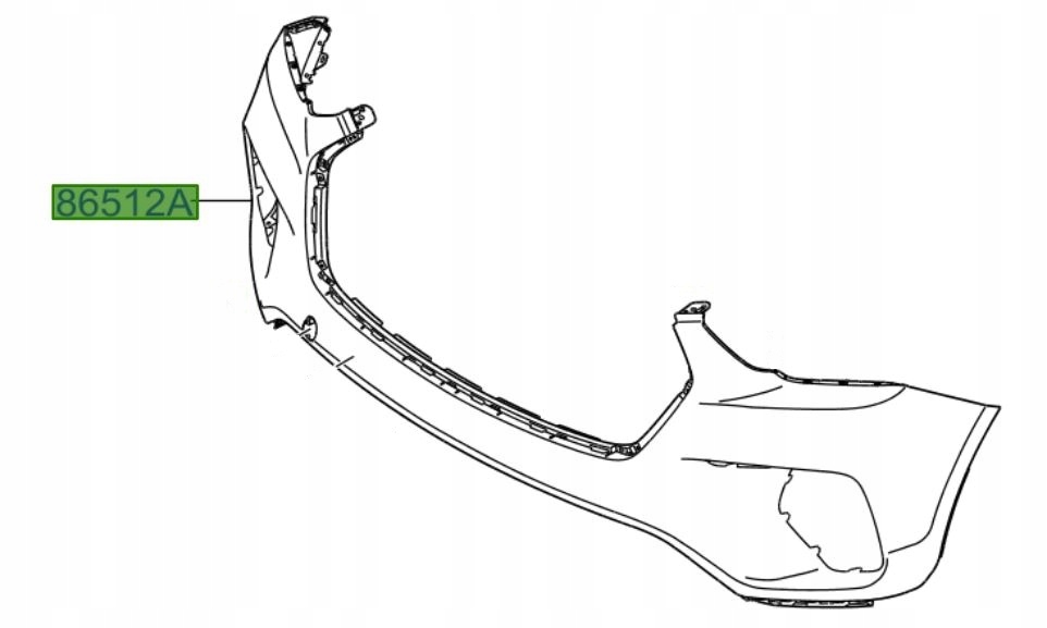 фото №1, Hyundai grand santa fe 2016-2019 бампер перед