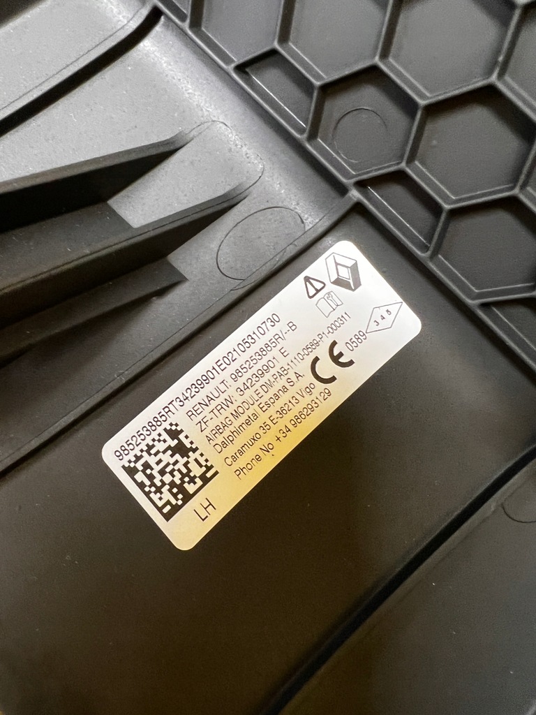 фото №16, Kpl подушка воздушная подушка безопасности водителя пассажира приборная панель dacia duster ii lift