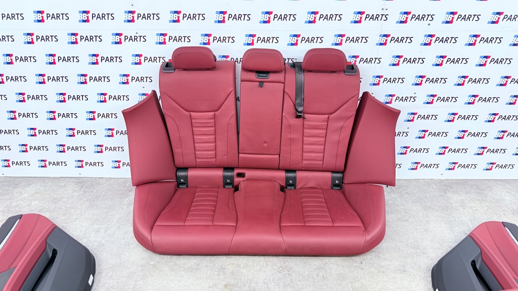 фото №10, Bmw g26 сидіння заднє сидіння обшивки m-pakiet sport tacora rot шкіра підігрів kpl uk