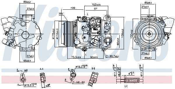 фото №16, Компрессор кондиционера nissens 8832048150 88320481
