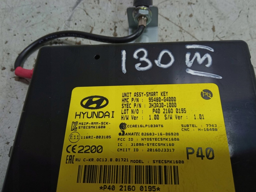 Купити Hyundai i30 3 hb модуль smart key оригінальний номер 95480-g4000