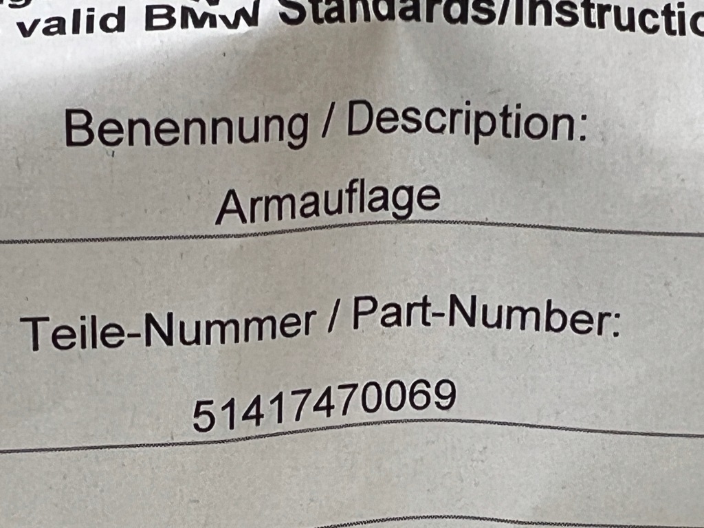 фото №6, Підлокітник двері перед лівий bmw x3 g01 x4 g02 canberrabeige новий oem