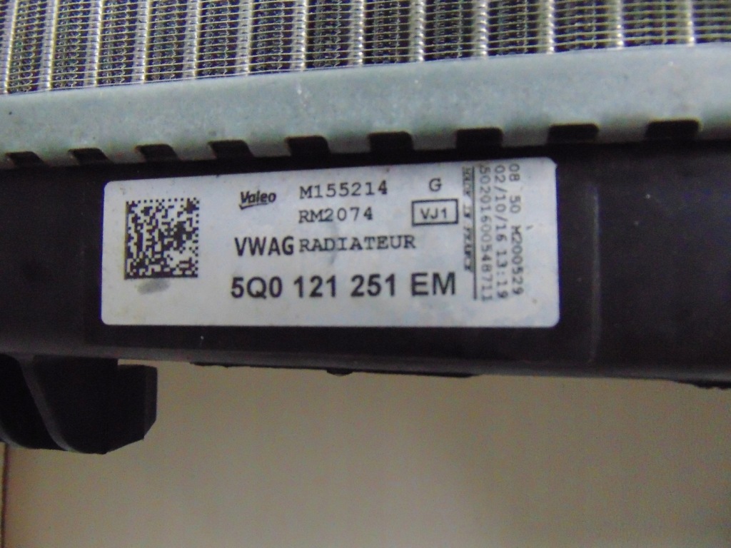 фото №15, Радіатор wody vw golf audi a3 q3 seat leon 5q0121251em