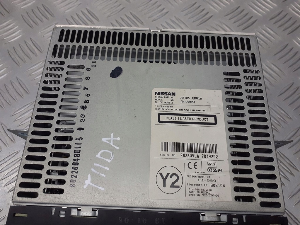 фото №3, Радио заводской nissan tiida 28185-em01a