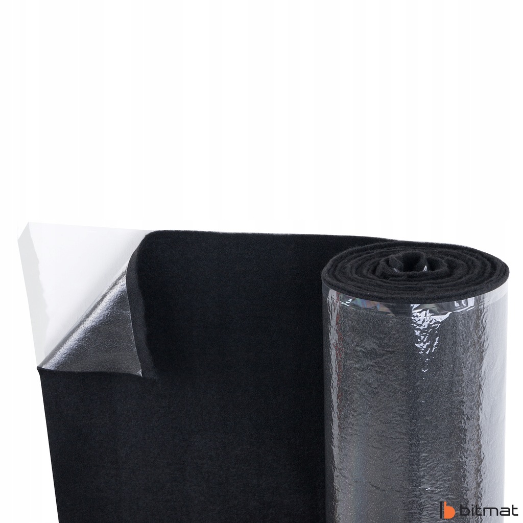 фото №13, Коврик самоклеящийся чёрный обшивка войлок 2mm материал obiciowy потолок