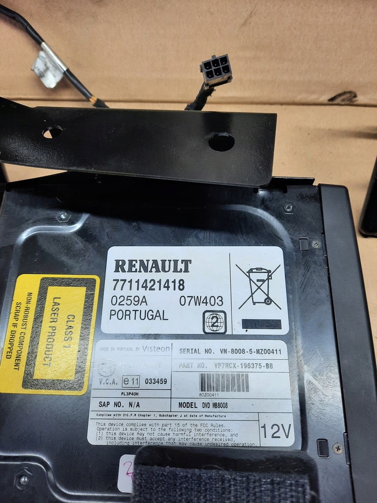 фото №5, Підголівники зчитувач dvd espace iv lift 7711421418