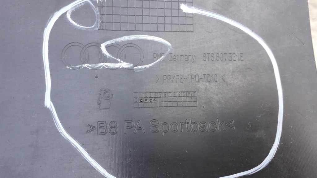 фото №10, Audi a5 8t8 sportback накладка бампера задняя