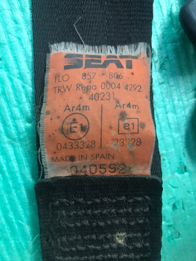 фото №3, Seat toledo i pas безпеки правий задня